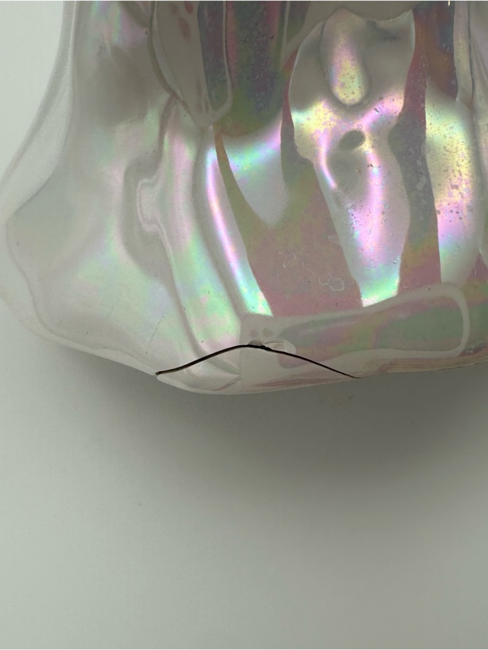 Bath & Body Works Iridescent Ghost 3-Wick Candle Holder Halloween 2024 - CHIPPED - Picture 11 of 12